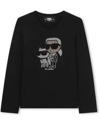 KARL LAGERFELD - T-Shirt With Logo - Lyst