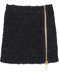 Balmain - Tweed Mini Rok - Lyst