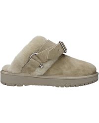 Burberry - Pantoffeln und Hufe Frauen Wildledergrün/Jäger - Lyst