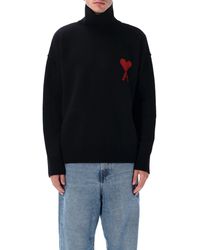 Ami Paris - Ami París Sweaters Black - Lyst
