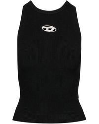 DIESEL - Top Zwart - Lyst