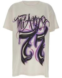 The Attico - Camiseta Con Logo Estampado - Lyst