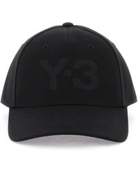 Y-3 - Y 3 Baseballkappe mit gesticktem Logo - Lyst