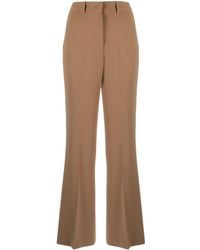 Alberto Biani - Crepe High-Waist Flared Trousers - Lyst