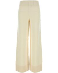Camilla & Marc - Ivory Wool Blend Ash Wide Leg Pant - Lyst