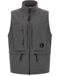 C.P. Company - 'Cp Shell Hooded' Vest - Lyst