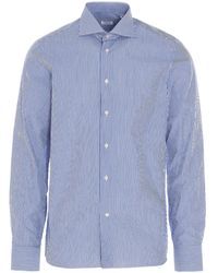 Borriello - Camicia Di Cotone A Strisce - Lyst