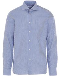 Borriello - Camisa de algodón a rayas de - Lyst