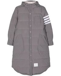 Thom Browne - Side-Stripe-Detail Padded Coat - Lyst