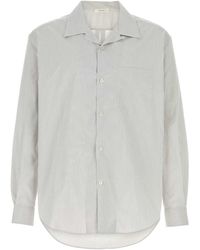 The Row - Embroidered Stretch Poplin Vanja Shirt - Lyst