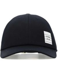 Thom Browne - Midnight Cotton Baseball Cap - Lyst