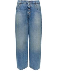 MM6 by Maison Margiela - Barrel Denim Jeans - Lyst