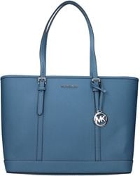 Michael Kors - Jet Set Travel Shoulder Bag/Cornflower Leather - Lyst