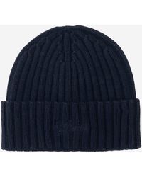 MC2 Saint Barth - Wool Blend Mütze mit Logo - Lyst