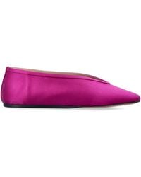 Le Monde Beryl - Satin Slip-On Flat With Leather Insole - Lyst