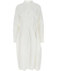 Bottega Veneta - Long Sleeve Mini Shirt Dress - Lyst