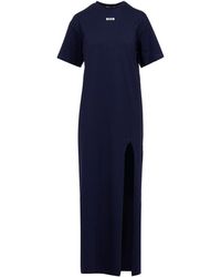 MSGM - Kleider blau - Lyst