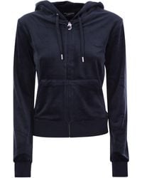 Juicy Couture - Cotton Velvet Hoodie - Lyst