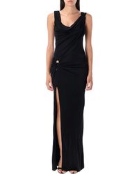 Versace - Viscose Liquid Jersey Gown - Lyst