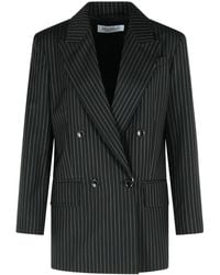 Max Mara - Mattia' Pinstriped Virgin Wool Blazer - Lyst