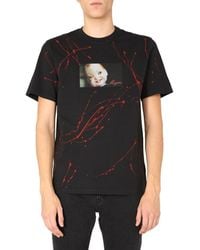 MSGM - Graphic Doll Face Printed Crew Neck T-Shirt - Lyst