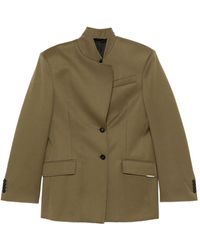 The Attico - Structured Asymmetrical Jacket With High Collar - Lyst
