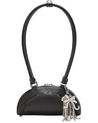 Self-Portrait - Self Portrait Mini Black Leder Charme Crossbody Tasche - Lyst