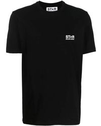 Golden Goose - Vintage es T-Shirt mit weißem Logo und Stern - Lyst