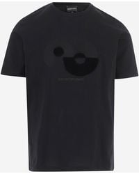 Emporio Armani - Cotton T Shirt With Logo - Lyst