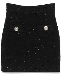 Balmain - Viscose Blend Skirts - Lyst