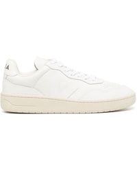 Veja - Sneaker V 90 Leather Wit - Lyst
