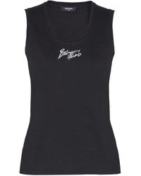 Balmain - Top Met Logoprint - Lyst