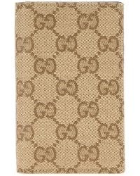 Gucci - Gg Canvas Essence Classic Card Holder - Lyst