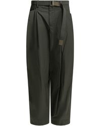 Sacai - Typewriter Parachute Pants - Lyst