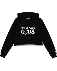 Gcds - Sweatshirt Met Ti Amo Print En Kap - Lyst