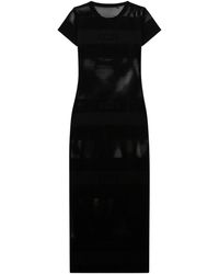 Gcds - Vestido de malla larga con logotipo - Lyst