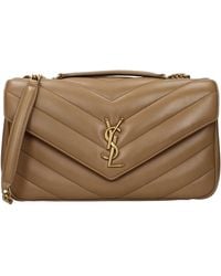 Saint Laurent - Loulou Shoulder Bag/Light Tan Leather - Lyst