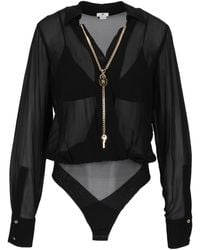 Elisabetta Franchi - Camicia Een Lichaam - Lyst