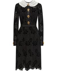 Dolce & Gabbana - Robe en dentelle - Lyst
