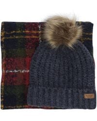 Barbour - Beanie And Scarf Set "Saltburn" - Lyst