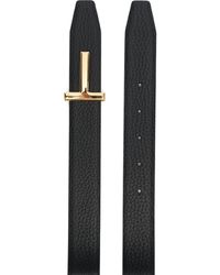 Tom Ford - Belt con placa del logotipo - Lyst