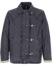 Fay - Denim Linen Jacket - Lyst