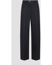 Prada - Broeken ,Grijs ,Wol Virgin Wool Pants - Lyst