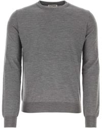 Jil Sander - Fine-Knit Wool Sweater With Ribbed Details - Lyst