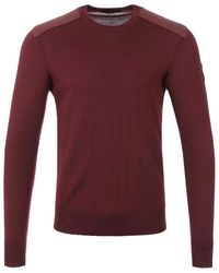 Belstaff - Pulls Bordeaux - Lyst