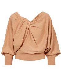 Alberta Ferretti - Pulls Marron - Lyst