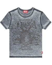 DIESEL - Cotton Blend T-Shirt - Lyst