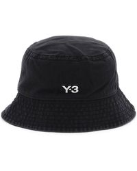 Y-3 - Sombrero de cubo de sarga lavado - Lyst