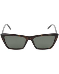 Saint Laurent - Mica Thin Sonnenbrille - Lyst