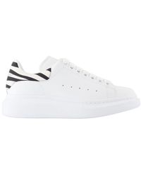 McQueen - Weiße Leder Oversized Sneakers - Lyst